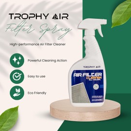 Trophy Air HVAC Filter Cleaner 32 Oz Spray Bottle Filter Cleaner and Refresher; Restores Home Air Filter Performance