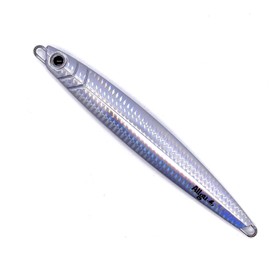Allgu Metal Jig, No.1, 4.2 oz (120 g), Kaimura Pure Silver (Silver), Vertical Jig, Jig, Kemura Short, Multi-Layer Coat