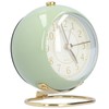 Alarm Clock Silent Non Ticking Metal Paint Power Saving Eye