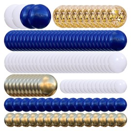 Uniquer Navy Blue Gold Balloons Garland Kit, Gold Confetti Latex Balloons Arch Kit, Wedding Graduation Birthday Party Decorations
