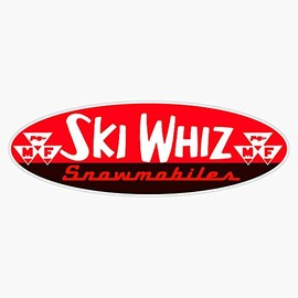 Ski Whiz Vintage Snowmobiles by Massey Ferguson Sticker Outdoor Rated Vinyl Sticker Decal for Windows, Bumpers, Laptops or Crafts 5"