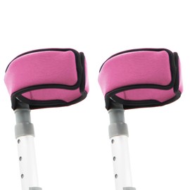 Lifeswonderful - Pair of Soft Padded Neoprene Crutch Arm Cuff Covers for Comfort (Pink)