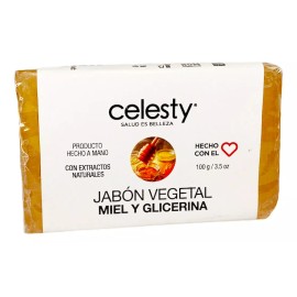 Celesty Kit 45 Pzs Jabón Vegetal Miel 100g Glicerina