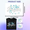 ANATTASOUL White Rhinestone Iron on Transfers Angelic and Butterfly Bling