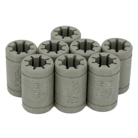 Igus RJ4JP-01-08 Slide Bearing Upgrade for LM8UU Bearings for 3D Printers RepRap Mendel Anet A8 A6 MakerBot MK8 Creality Flashforge - Pack of 12