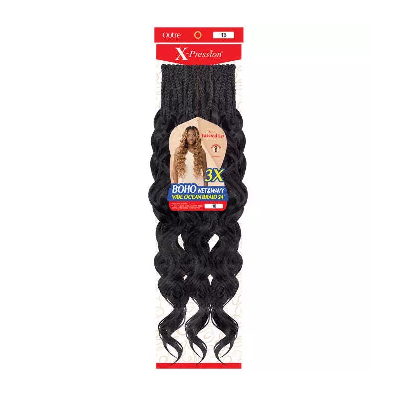 Outre X-Pression Twisted Up Crochet Braid - BOHO WET&WAVY VIBE