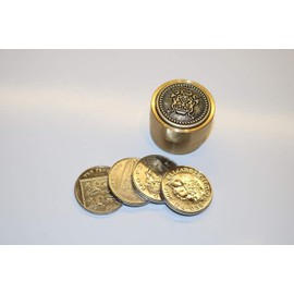 AMAZING COIN THRU BRASS BOX MAGIC TRICK - CLOSE UP COIN MAGIC TRICK