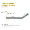 Mytee Products Heavy Duty Adjustable Trailer Stake Pocket D Ring