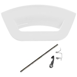 White Plastic Door Handle Lever Kit for Hotpoint Futura, C00507932, C00285747)
