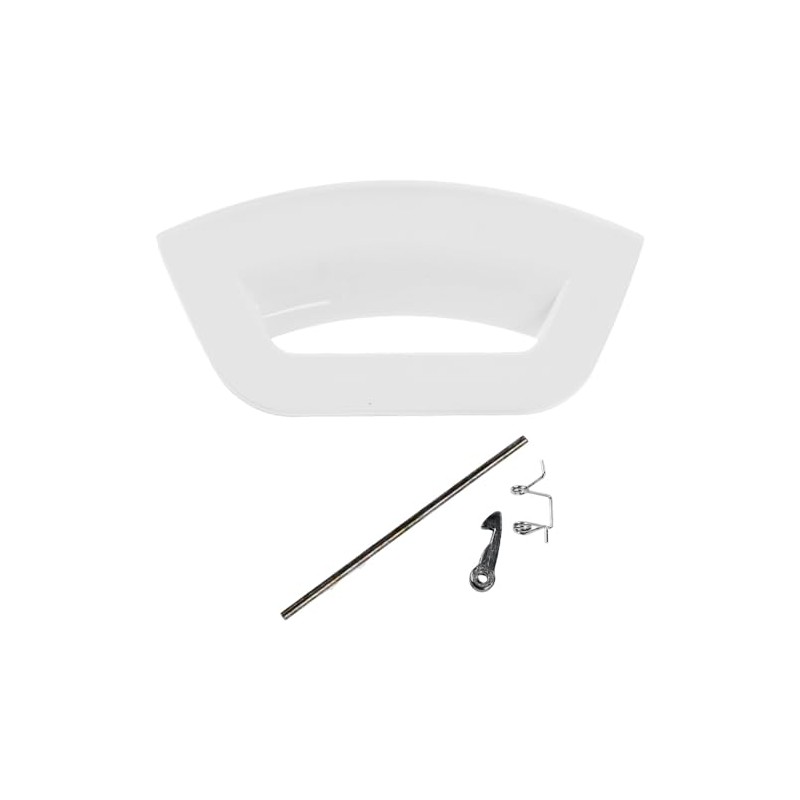 White Plastic Door Handle Lever Kit for Hotpoint Futura, C00507932,