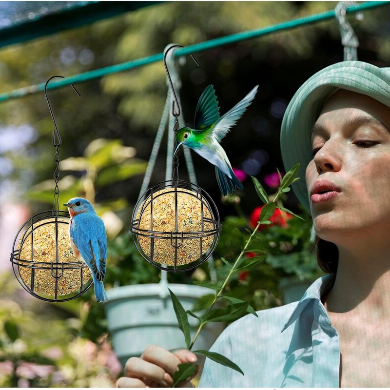 Cfcyhla Pack of 4 Fat Ball Holders for Hanging, Fat