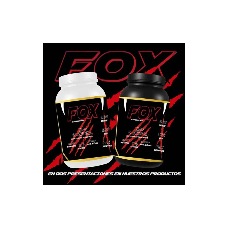 Cla Carnitina Fox Suplements 1kg Pre Entreno 200servicios