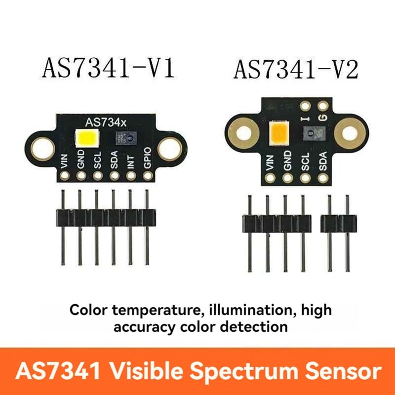 SweetSerenade Visible Infrared Color Spectrometer AS7341-V2 Sensor Module Color Temperature