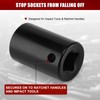 MIXPOWER 1/4" Drive Shallow Magnetic Impact Socket, 6 Point, 10mm,