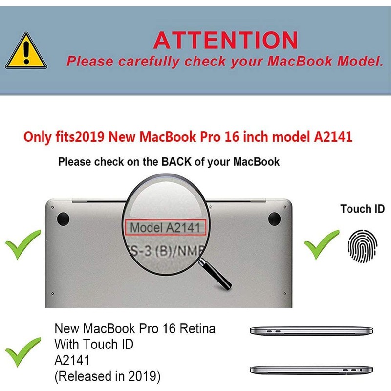 TECOOL Case Only Compatible with MacBook Pro 16 Inch 2019