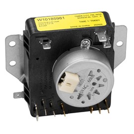 Upgraded W10185981 Dryer Timer Compatible with Whirlpool, Maytag, Kenmore, Crosley, Amana, Dryer Timer Control Replacement for -WPW10185981, AP6016540, 1481704, PS11749830