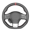 MEWANT Hand Stitched Genuine Leather Steering Wheel Cover for Subaru