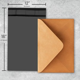 50 Strong Large Grey Mailing Postal Postage Bags 12 x 16 Packaging Mailers, Venuscello [Use in Parcel, Delivery, Shipping, Mail, Package] [Plastic Envelopes]