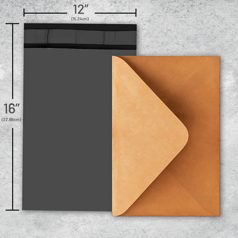 50 Strong Large Grey Mailing Postal Postage Bags 12 x
