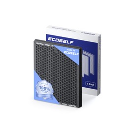 ECOSELF Genuine Replacement Air Purifier Smoke Remover Filter for HAP602/ HAP602WF Air Purifier Filter, High-Efficiency Activated Carbon Filter 3-Stage Repacement Filtration (1 Pack)