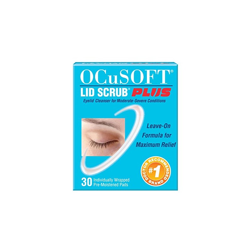 OCuSOFT Lid Scrub Plus, Pre-Moistened Pads, 30 Count
