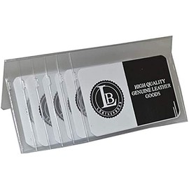 LB LEATHERBOSS Plastic Secretary Inserts for Long Wallets- 6 Pages (Set of 3)