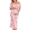 Mesh Maternity Dress Cocktail Wedding Guest Baby Shower Pregnancy Shoot