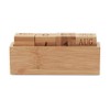 Perpetual Calendar Made of Bamboo Wood, Desk Calendar for Office
