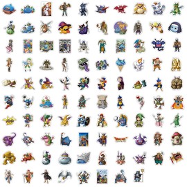 KRGNPLE 100 Pcs Anime Stickers Waterproof Sticker Notebook Notebook Cute Doodle Sticker DIY Holder