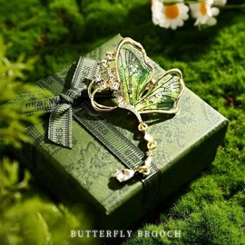 International Brooch Gift Set for Teachers & Friends Gardenia Flower + Earrings + Gift Set + Tote Bag 10ea