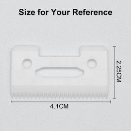 Professional Adjustable Stagger Tooth Replacement Blade #2161 Compatible with Wahl Full-Sized Standard 5 Star Cord Cordless Series Magic Clip 8148 Hair Clippers (White)