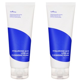 Isntree Hyaluronic Acid Mildly Acidic Cleansing Foam, 150ml, 2 Pieces / 이즈앤트리 히아루론산 약산성 클렌징 폼, 150ml, 2개