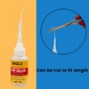 600 Pieces Micro CA Glue Fine Tip Glue Applicator Plastic