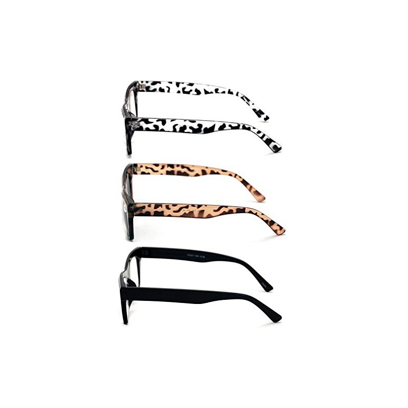 3 Pairs Women Clear Lens Reading Glasses - Fashion Vintage
