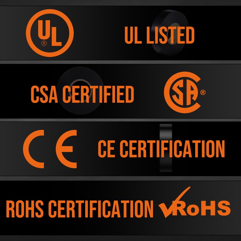 Lichamp 60 Pack Black Electrical Tape Waterproof, 3/4 in x