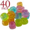eMKay Multi-Coloured Reusable Ice Cubes for Cooling Your Drinks (Pack