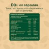 Vitalbotanics Vitamina D3 + Con 60 Capsulas De 500mg Sabor