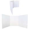 Royal Brites White Grid Trifold Presentation Board, Project Board, 14