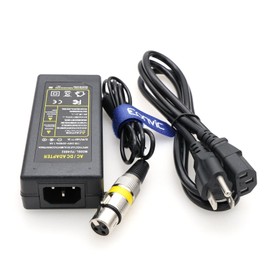 Eonvic 48V 2A 3Pin Female XLR Adapter for Aputure Amaran 100D 100X Live Fill Light Photography Power Adapter