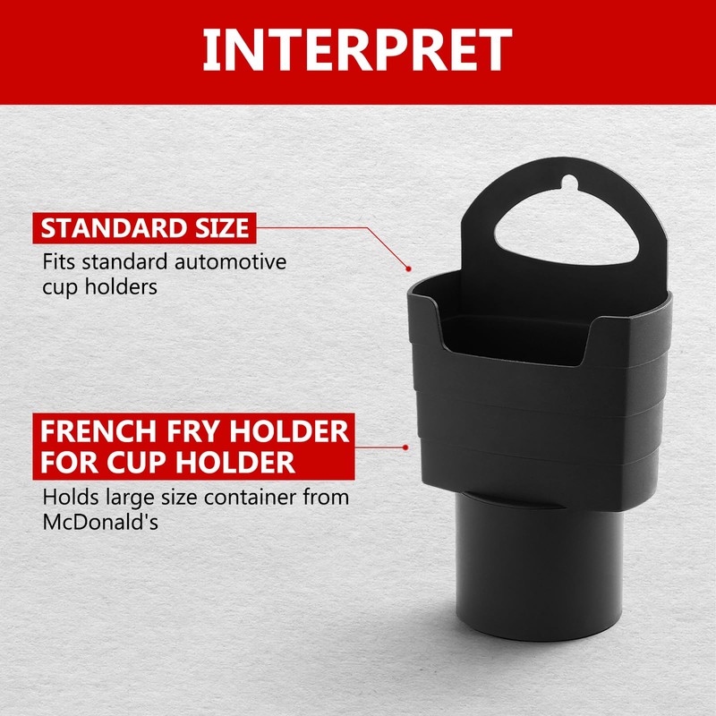 French Fry Holder for Car , Funny Novelty White Elephant
