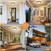 OYKYOHEI Motion Sensor Outdoor Ceiling Light, 2 Pack Outdoor Flush