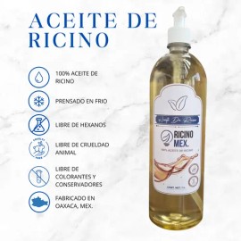 Aceite De Ricino Puro Y Orgánico 1 Litro Dispensador                                                                                                  