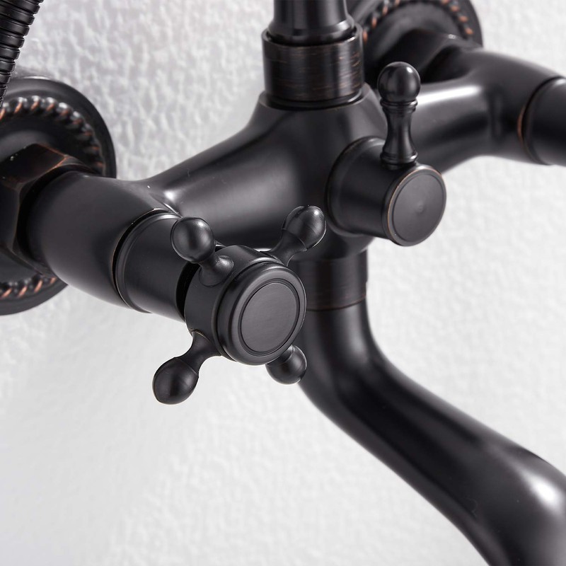 Oil Rubbed Bronze Tub Faucet GGStudy Clawfoot Bathtub Faucet Wall