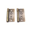FarBoat 20Pcs Antique Flush Hinges Bifold Non-Mortise Iron Hardware for