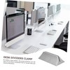 DOITOOL 1set Plastic Desk Partition Bracket Clip Privacy Panel Clamp