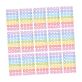 Operitacx 20 Sheets Binder Hole Protector Puncher Key Ring Sticker Plain Paper Clips Dividers Hole Reinforcers for Paper Bookmark Wick Stationery Printable Vinyl Sticker Paper Side Stickers