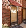 Fixed Metal Awnings 52 in W x 31 in H,