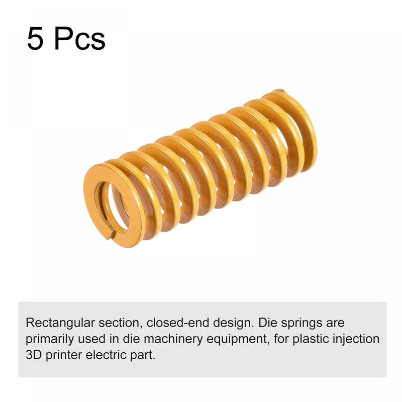 sourcing map Pack of 5 3D Printer Springs, Compression Springs,