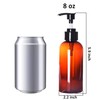 Youngever 6 Paquetes 250ML Botellas de Bomba de Plástico, Botellas