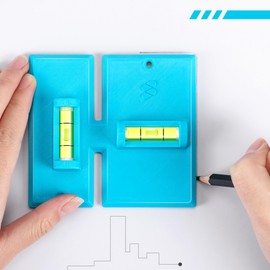 Labor Saving Devices for Old Work Box, Compatible with WTL-2 Electrical Cutter, Low Voltage Tools for 1 Gang/2 Gang Metal Boxes, Non Metallic Electrical Extender, Wall Outlet Template Built in Level